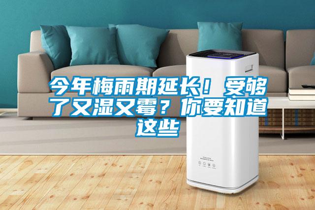 今年梅雨期延長！受夠了又濕又霉？你要知道這些