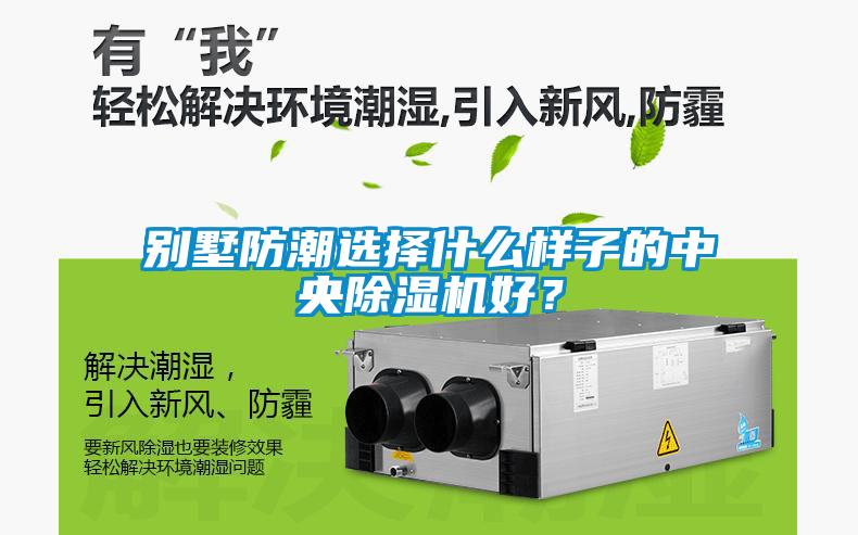 別墅防潮選擇什么樣子的中央除濕機(jī)好？