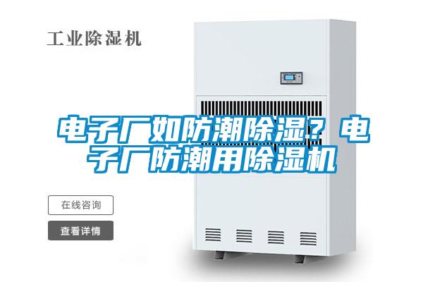 電子廠如防潮除濕？電子廠防潮用除濕機