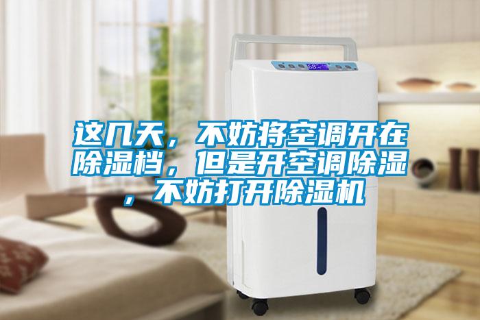 這幾天,不妨將空調(diào)開在除濕檔,但是開空調(diào)除濕,不妨打開除濕機(jī)