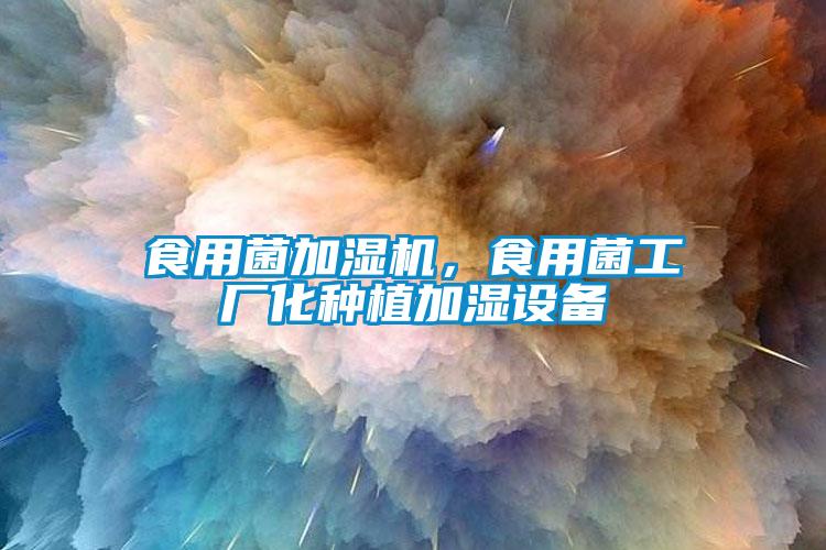 食用菌加濕機，食用菌工廠化種植加濕設備