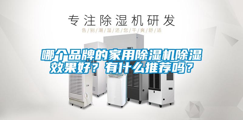 哪個品牌的家用除濕機除濕效果好？有什么推薦嗎？