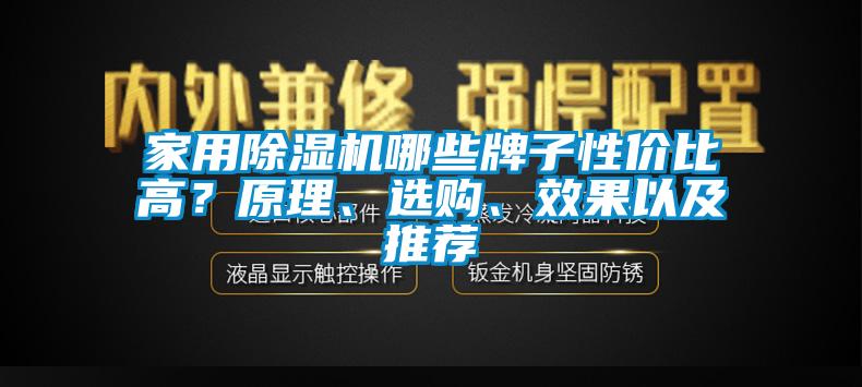 家用除濕機哪些牌子性價比高？原理、選購、效果以及推薦