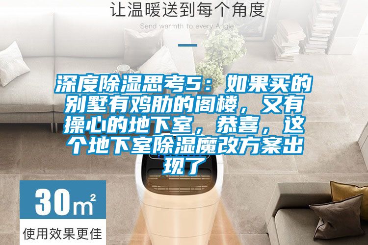深度除濕思考5：如果買的別墅有雞肋的閣樓，又有操心的地下室，恭喜，這個地下室除濕魔改方案出現了