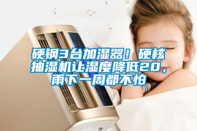 硬鋼3臺加濕器！硬核抽濕機(jī)讓濕度降低20，雨下一周都不怕