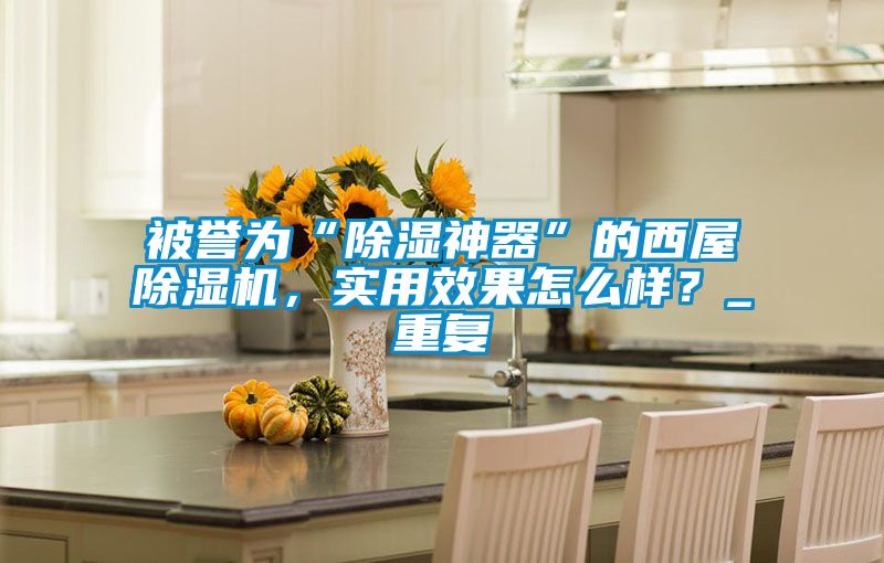 被譽為“除濕神器”的西屋除濕機，實用效果怎么樣？_重復