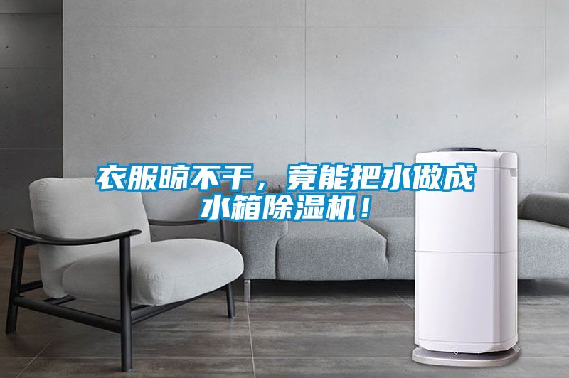 衣服晾不干，竟能把水做成水箱除濕機！