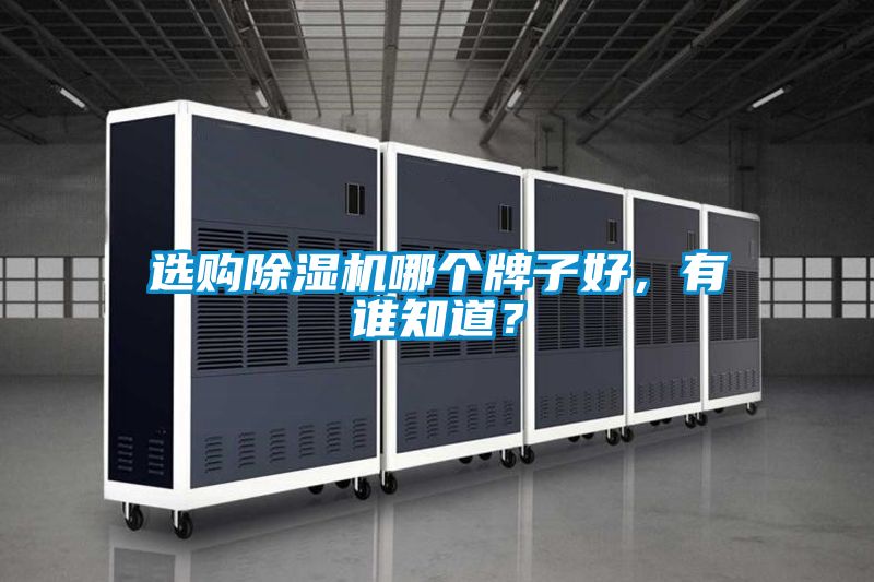 選購除濕機哪個牌子好，有誰知道？