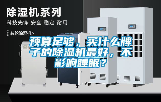 預算足夠，買什么牌子的除濕機最好，不影響睡眠？